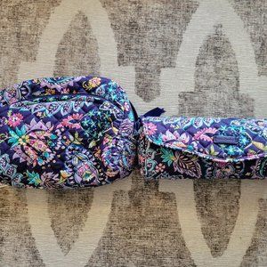 Vera Bradley Cosmetic Bag Set in French Paisley